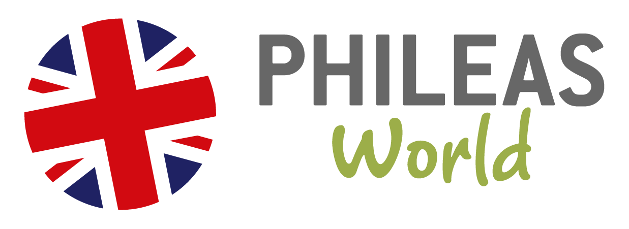 logo phileas world cours d anglais sur mesure