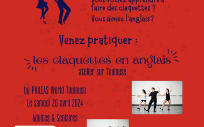 Atelier de claquettes en anglais sur Toulouse le 20 avril