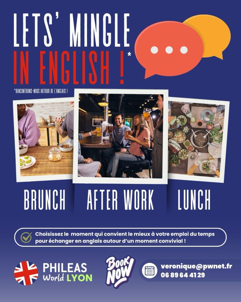 rendez-vous pour parler anglais à Lyon